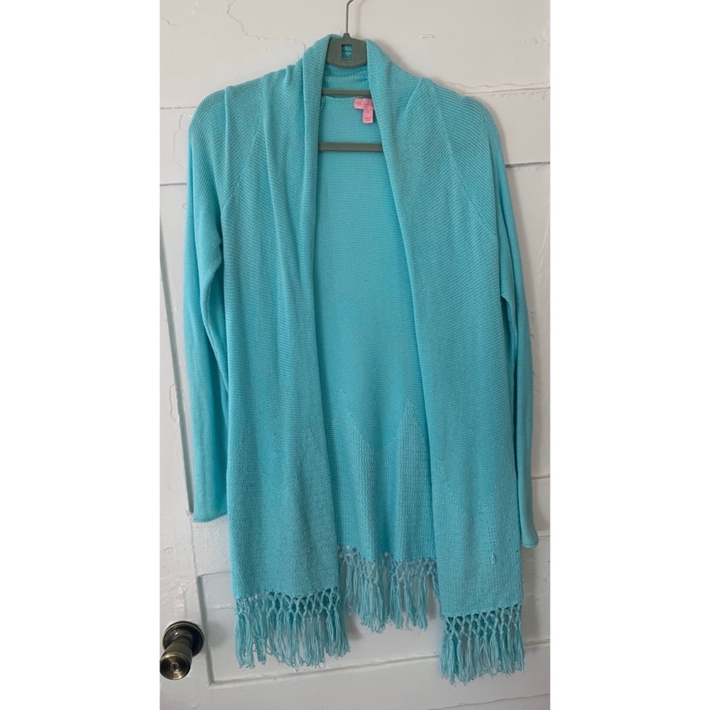 Lilly Pulitzer Cardigan with Fringe